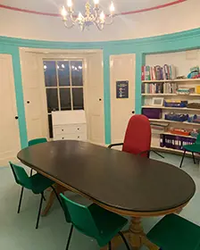 Our historic turret is set up as a fully functional speech and language therapy suite